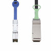 Picture of 10Gtek# External Mini SAS HD SFF-8644 to QSFP(SFF-8436) Hybrid SAS Cable, 30AWG, 100-Ohm, 0.5-m(1.64ft)