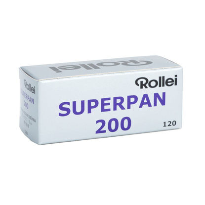 Picture of Rollei Superpan 200 ISO Black & White Negative Film, 120 Size