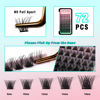 Picture of VAVALASH DIY Lash Extension Kit Individual Cluster Lashes Kit with 72 PCS 8-16mm Mix Lash Clusters Lash Bond and Seal, Lash Remover, Lash Applicator for DIY Eyelash Extensions at Home（Kit-V02）