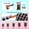 Picture of VAVALASH DIY Lash Extension Kit Individual Cluster Lashes Kit with 60 PCS 8-16mm Mix Lash Clusters Lash Bond and Seal, Lash Remover, Lash Applicator for DIY Eyelash Extensions at Home（Kit-VY9）