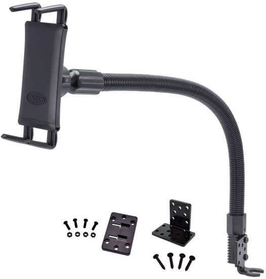 Picture of ARKON Car Seat Rail or Floor Mount Holder for iPad Mini or iPhone Xs Max XS XR X Retail Black, IPM688