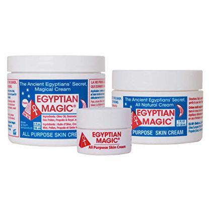 Picture of Egyptian Magic All Purpose Skin Cream Bundle - 3 items: 4 oz Jar, 1 oz Jar.25 oz Jar (5.25 oz Total)