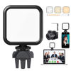 Picture of elfofle Rechargeable LED Video Light - Dimmable Mini Selfie Camera Ring Light Clip-on for Phone, Laptop, Tablet, and Computer - Ideal for Conference, Zoom Call, Photography, Makeup and Picture