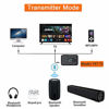 Picture of Bluetooth 5.0 Transmitter & Receiver with OLED Screen, 2-in-1 Wireless 3.5mm Bluetooth Adapter, Low Latency, for TV/Headphones/Home Sound System/Car Audio Stereo System