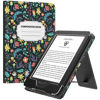 Picture of MoKo Case Fits All-New 6" Kindle(11th Generation, 2022 Release)/ Kindle(10th Gen,2019)/Kindle(8th Gen, 2016), Ultra Lightweight PU Shell Cover with Auto Wake/Sleep for Kindle 2022, Colorful Flowers