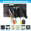 Picture of Android Radio Wiring Harness Kit with 16 Pin ISO Car Radio Wire Harness, 10/20 Pin RCA Back Camera Adapter, 4/6 Pin USB Cable and GPS Antenna Cord