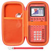 Picture of LTGEM EVA Hard Case Compatible with Texas Instruments TI-84 Plus CE/TI-84 Plus/TI-Nspire CX II CAS/TI-Nspire CX II/TI-83 Plus/TI-89 Titanium/TI-85 / TI-95 Color Graphing Calculator, Orange