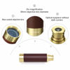 Picture of Pirate Monocular Telescope for Kids & Adults, Handheld Collapsible Brass Telescope 25x30 Zoomable Portable Pirate Spyglass for Cruise Ship Travel Watching Games Hiking Hunting and More