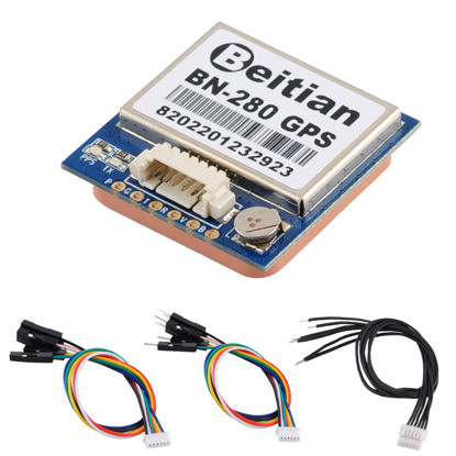 Picture of Geekstory BN-280 GPS Module M8030-KT Chip with 4M Flash + GPS Active Antenna Support GPS Glonass Beidou Galileo for Ar-duino Raspberry Pi Aircraft Pixhawk Betaflight CC3D F4 Flight Control