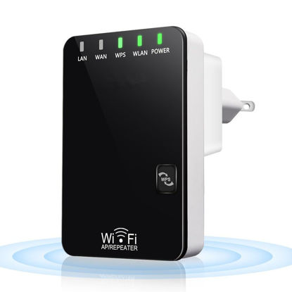 Picture of WiFi Extender N300 Wireless WiFi Repeater, 2.4GHz WiFi Extenders Signal Booster for Home, WiFi Range Extender with Ethernet Ports, 360° Full Wi-Fi Coverage, Supports Repeater/AP/Router Mode