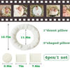 Picture of 4PC Newborn Photography Props Baby Posing Aid Pillow Beans Bag 1pc Donut +3 pcs Posing Pillow Photograph Shoot Set for 0-4 Months Baby White