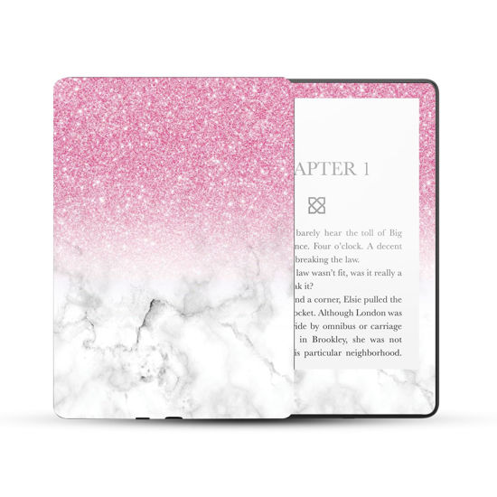 Picture of MightySkins Skin Compatible With Amazon Kindle Paperwhite 5 6.8-inch 11th Gen (2021) Full Wrap - Marble Glitz | Protective, Durable, and Unique Vinyl Decal wrap cover | Easy To Apply | Made in the USA