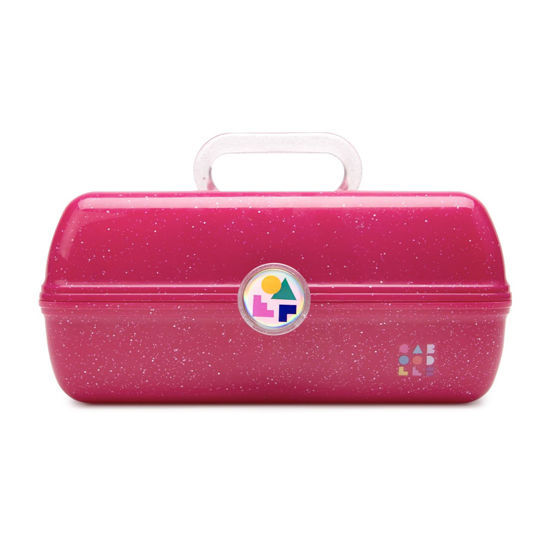 Picture of Caboodles On-The-Go Girl - Shooting Star | Cosmetic Organizer, Make-up & Accessory Case, Deep Pink Sparkle