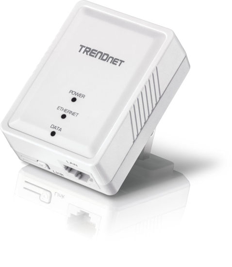 Picture of TRENDnet Powerline 500 AV Nano Adapter, TPL-406E, Includes 1 x TPL-406E Adapter, Cross Compatible with Powerline 600/500/200,Windows 10, 8.1, 8, 7, Vista, XP, Ethernet Port, Plug & Play Install White