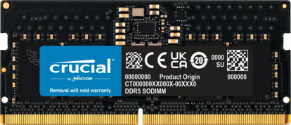 Picture of Crucial RAM 8GB DDR5 4800MHz CL40 Laptop Memory CT8G48C40S5