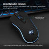 Picture of Rii Three Colors Backlit Business Keyboard,Gaming Keyboard and Mouse Combo,USB Wired Keyboard,RGB Optical Mouse for Gaming,Business Office