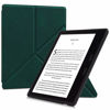 Picture of BOZHUORUI Origami Stand Case for Kindle Oasis (10th Generation,2019 Release and 9th Generation,2017 Release) - TPU Soft Shell Slim Protective Cover with Auto Wake/Sleep (Dark Green)