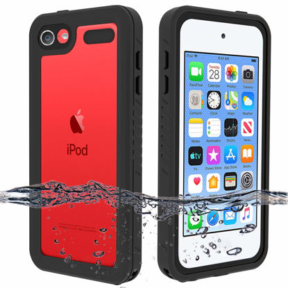 Picture of BESINPO Waterproof Case for iPod Touch 7 / iPod Touch 6 / iPod Touch 5, 360 Full-Body Built-in Screen Protector Dustproof Shockproof Snowproof Case for iPod Touch 5th/6th/7th Generation for Snorkeling