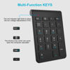 Picture of Dual Mode (Bluetooth + 2.4 GHz) Wireless Number Pads, Numeric Keypad Numpad 22 Keys Portable Financial Accounting Number Keyboard Extensions 10 Key for Laptop, PC, Desktop, Surface Pro, Notebook