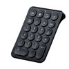 Picture of SANWA Bluetooth Numeric Keypad, Rechargeable Wireless Ten Key Number Pad, 22-Key Portable & Slim Financial Accounting Numpad for Laptop Computer, Compatible with MacBook, Windows, Android, iOS, Black