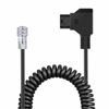 Picture of Neewer D-Tap to BMPCC 4K/6K Coiled Power Cable Compatible with Blackmagic Pocket Cinema Camera 4K/6K Gold Mount V Mount Battery Weipu 2 Pin Female to P Tap, 16 inches - 50 inches Length