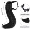 Picture of DRESHOW Cat Ears and Wolf Fox Tail Set Neck Choker Faux Fur Ears Hair Clips Cosplay Party Costume for Teen Adult