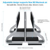 Picture of Psitek Aluminum Dual Vertical Laptop Stand Dock Holder, Adjustable Slot Width (12-32mm/0.5-1.3 inch), Space-Saving Upright Storage for MacBook and Laptops, Version 2023