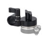 Picture of NICEYRIG M6 Thread Rosette Mount to 15mm Single Rod Clamp Compatible with DSLR Camera Rig Railblock Support System - 428