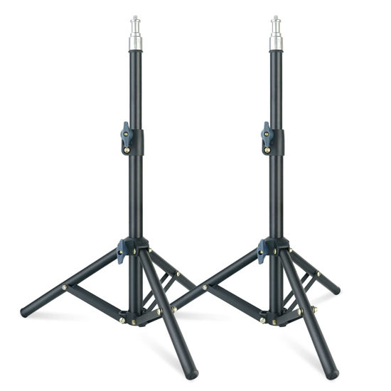 Picture of LINCO Lincostore Zenith 30 Inch Mini Light Stand Set of Two Photography Back Light Stands for Relfectors, Softboxes, Lights, Umbrellas, Backgrounds