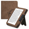 Picture of kwmobile Case Compatible with Kobo Libra 2 - Synthetic Suede Cover - Navigational Compass Brown