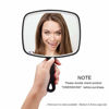 Picture of OMIRO Hand Mirror, Black Handheld Mirror with Handle, 6.3" W x 9.6" L, Pack of 3