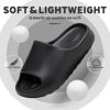 Picture of Platform Pillow Slippers Slides for Women and Men, EVA Anti-Slip Cloud Slippers Lightweight Spa Open Toe Shower Sandals for Indoor & Outdoor