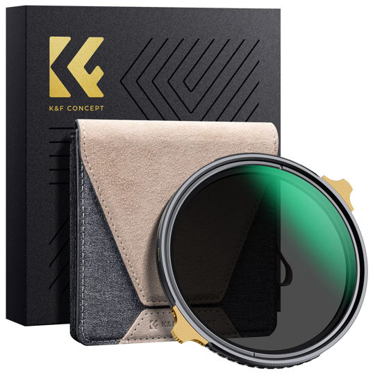 Picture of K&F Concept 72mm Variable ND Lens Filter ND2-32 (1-5 Stops) High Definition Adjustable Neutral Density Filter with 36 Multi-Layer Coatings (Nano X PRO Series