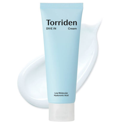 Picture of Torriden DIVE-IN Hyaluronic Acid Cream 2.71 fl oz | Facial Moisturizer for Sensitive, Oily Skin | Fragrance-free, Alcohol-free, Lightweight, No Colorants | Vegan, Clean, Cruelty-Free