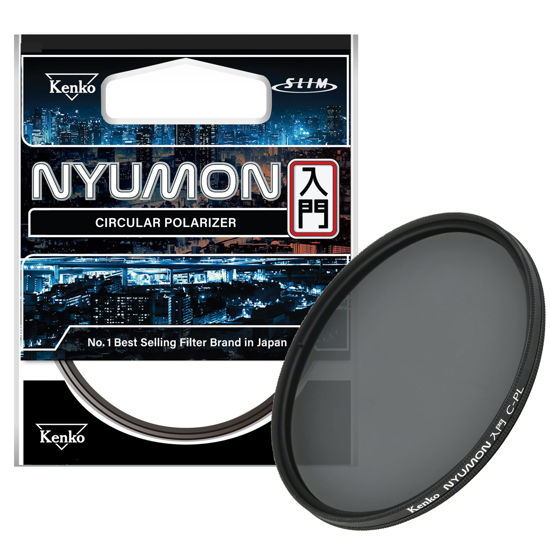 Picture of Kenko Nyumon Wide Angle Slim Ring 46mm Circular Polarizer Filter, Neutral Grey, compact (224650)