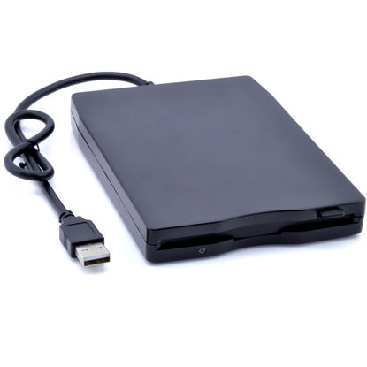 Picture of BeesClover Portable External 3.5" USB 1.44 MB FDD Floppy Disk Drive Plug and Play for PC Windows 2000/XP/Vista/7/8/10 Mac 8.6 or Upper Black