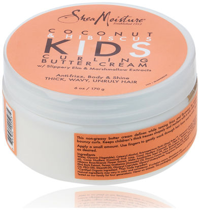 Picture of SheaMoisture Kids Curling Cream Coconut/Hibiscus 6 Ounce Jar (177ml) (2 Pack)