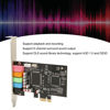 Picture of PCIE 5.1 Sound Card, Multi Channel Sound Chip Supports 6 Channel Surround Sound, 24Bit 48KHz PC Internal Sound Card, with PCI Express Port Suitable for Home Theater Large 3D Games Listening to Music