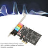 Picture of PCIE 5.1 Sound Card, Multi Channel Sound Chip Supports 6 Channel Surround Sound, 24Bit 48KHz PC Internal Sound Card, with PCI Express Port Suitable for Home Theater Large 3D Games Listening to Music