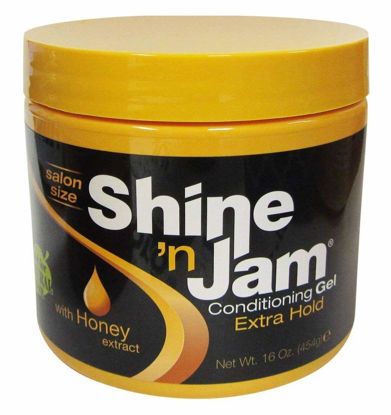 Picture of Shine N Jam Conditioning Gel Extra Hold 16 Ounce Jar (473ml) (2 Pack)