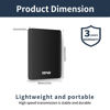 Picture of TEYADI 500GB Ultra Slim Portable External Hard Drive USB 3.0 for PC, Laptop, Mac, PS4, Xbox One - Black