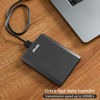 Picture of TEYADI 500GB Ultra Slim Portable External Hard Drive USB 3.0 for PC, Laptop, Mac, PS4, Xbox One - Black