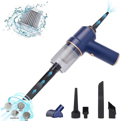 Picture of Handheld Vacuums,Car Vacuum Cleaner Cordless,Handheld Vacuum Wireless,Hand Held Vacuuming with 9000PA Suction 120W High Power, Portable Mini Vacuum Cleaner with LED Light for Car/Home/Office