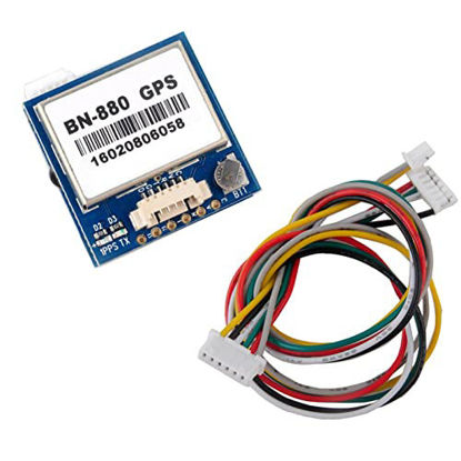 Picture of Xiangtat BN-880 GPS Module U8 with Flash HMC5883L Compass + GPS Active Antenna Support GPS Glonass Beidou Car Navigation for Arduino Raspberry Pi Aircraft Pixhawk APM Flight Controller