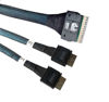 Picture of DiliVing SlimSAS 8X to 2*oCulink 4X,SFF-8654 74Pin to 2*SFF-8611 38Pin Cable 80cm(Broadcom MPN 05-60001-00)