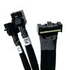 Picture of DiliVing SlimSAS LP 8X to 2*MiniSAS HD 4X,SFF-8654 LP 74pin to 2*SFF-8643 36pin Cable 80cm(Suitable for DELL Server H750/755)