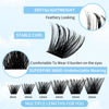 Picture of DIY Lash Extension Kit GEMERRY Eyelash Extension Kit with 126 PCS Lash Clusters 8-16mm Mix 10ml Lash Bond and Seal Eyelash Glue Remover and Lash Tweezers for Beginner DIY at Home Lash Clusters Kit