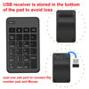 Picture of Wireless Numeric Keypad and Mouse Combo, Portable Ultra Slim 2.4G 23 Keys USB Number Pad and Mouse for Laptop, PC Computer , Desktop, Notebook, Just One USB Receiver