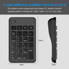 Picture of Wireless Numeric Keypad and Mouse Combo, Portable Ultra Slim 2.4G 23 Keys USB Number Pad and Mouse for Laptop, PC Computer , Desktop, Notebook, Just One USB Receiver