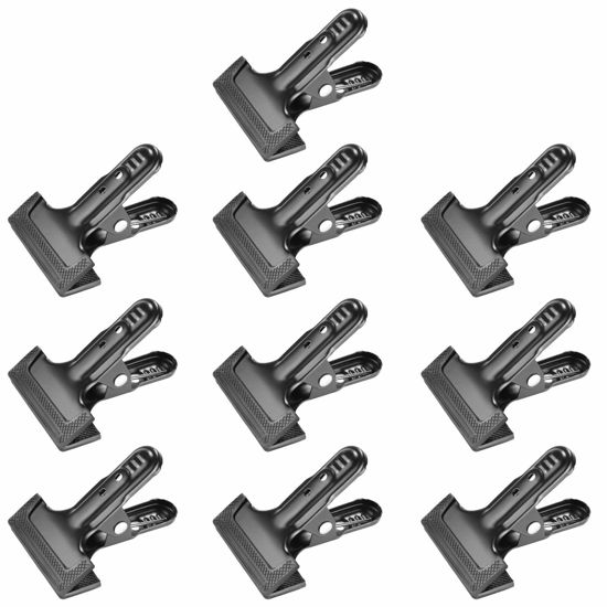 Picture of Neewer 10-Pack Set Heavy Duty Muslin Spring Clamps Clips 4 1/4 inch for Photo Studio Backdrops Backgrounds Woodworking